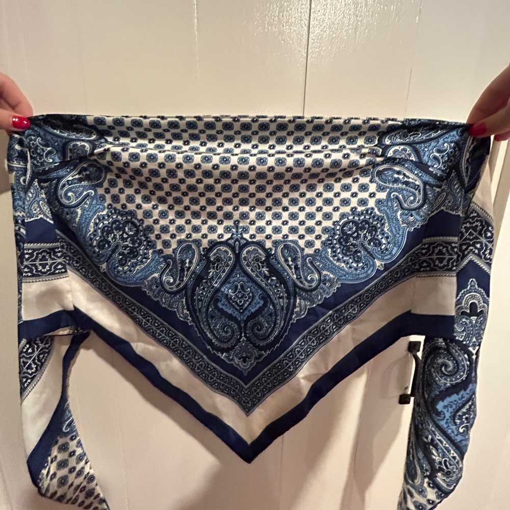 Printed bandeau top